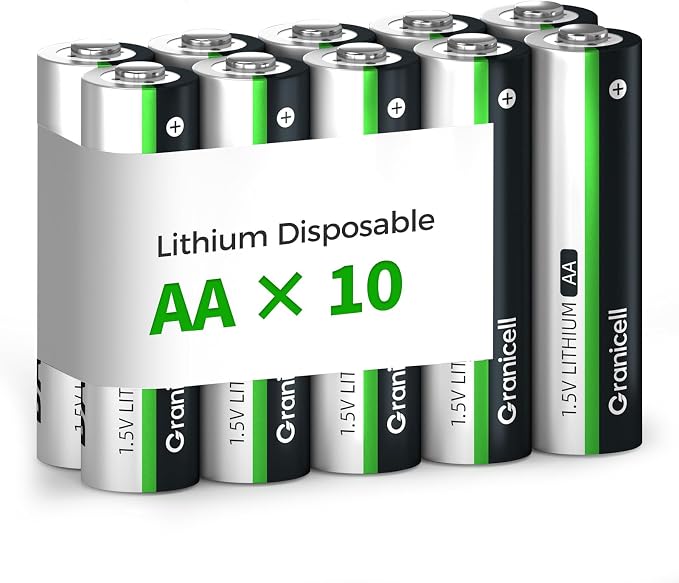 Granicell 10-Pack Lithium AA Batteries | 1.5V
