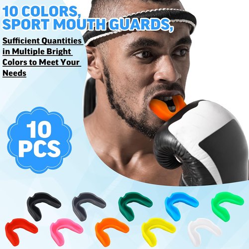 Frienda Sport Mouth Guards - 10 Pcs Gum Shield for Boxing, Basketball, Football & More | Durable Teeth Armor