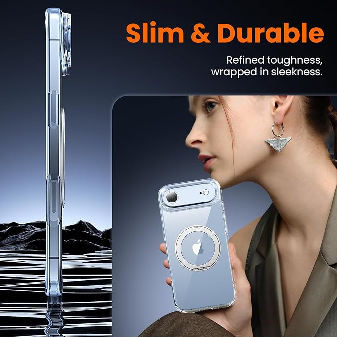 toushion 3 in 1 for iPhone Case Clear, Shockproof for iPhone Air
