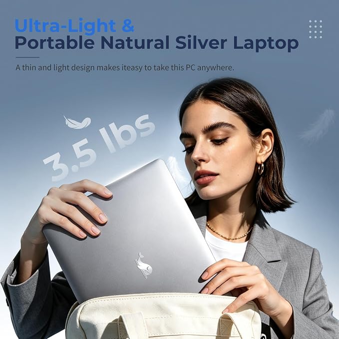 2026 Flagship 15.6" Business Laptop Computer, 16GB RAM 1TB SSD, Core i5-7Y54(Up to 3.2GHz), Windows 11 Pro, Office 365, Fan Cooling, 2-Year Warranty, Portable Traditional Lap Top for Students & Work
