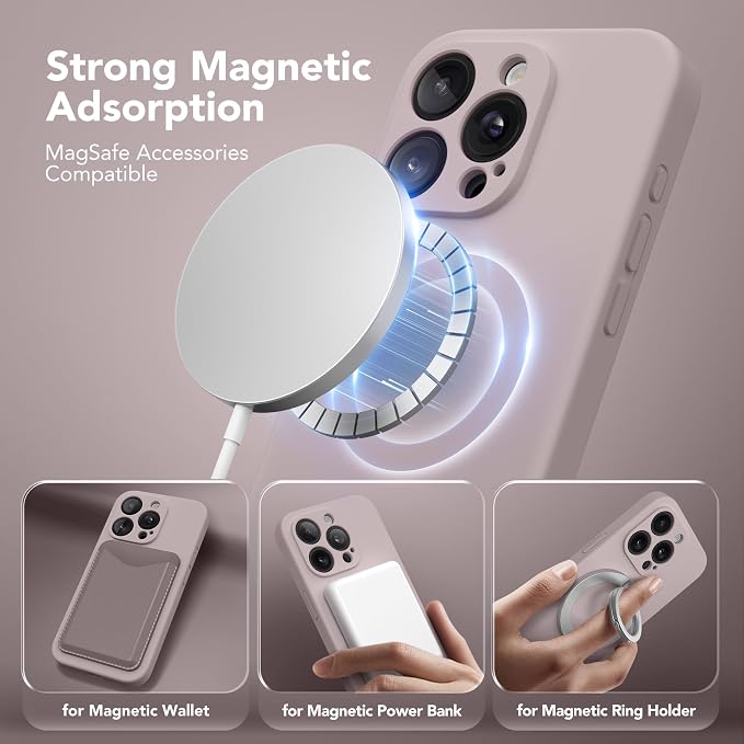 Magnetic for iPhone 15 Pro Case, Compatible