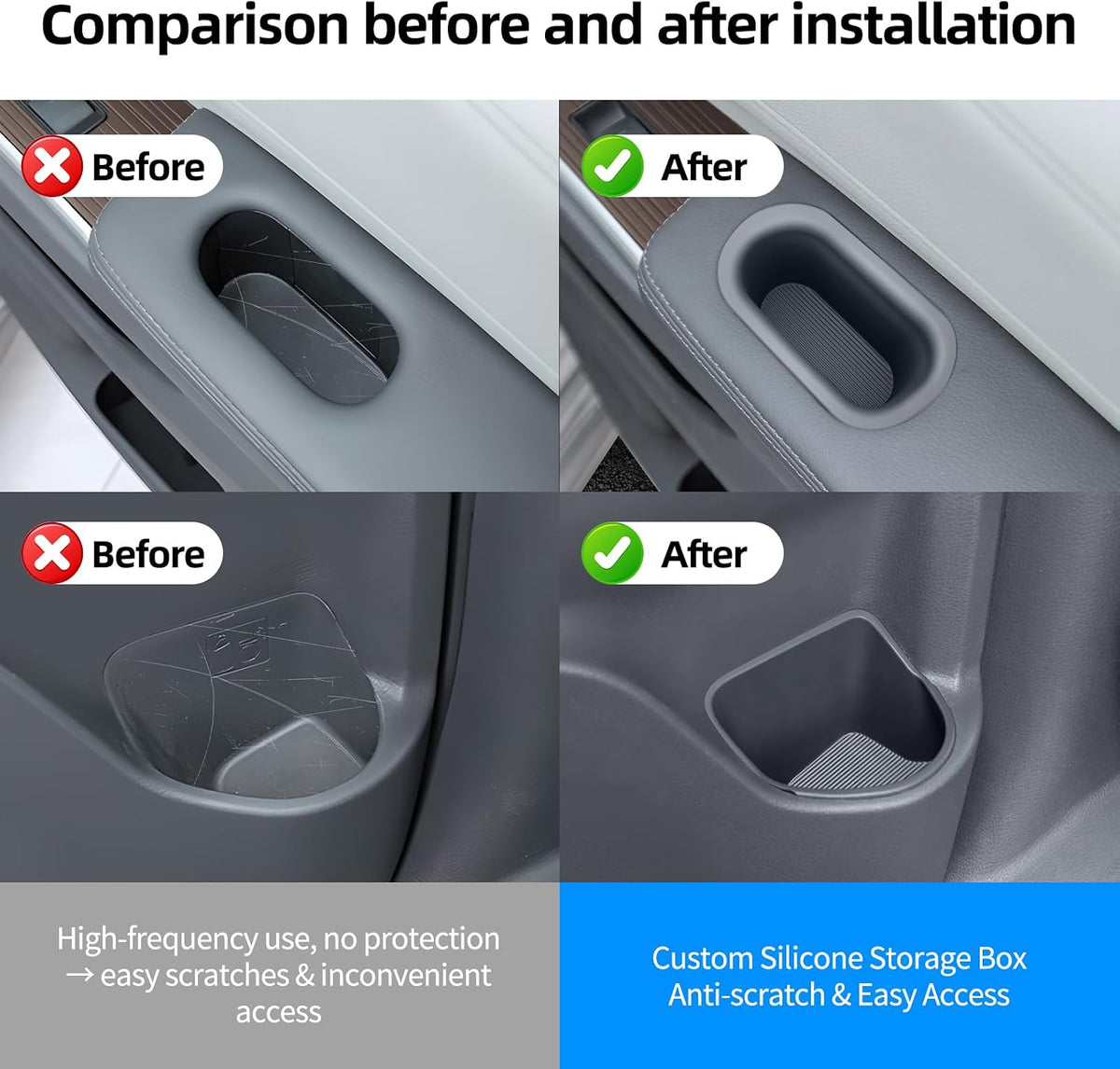 for Toyota Sienna Car Door Organizer Cup Holder, for Toyota Sienna
