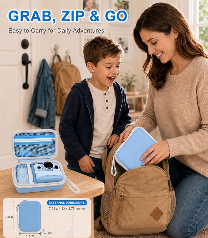 kids Instant Print Camera Case Compatible