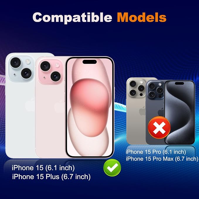 WHPXJY for Camera Lens Protector for iPhone 15/15 Plus Ultra HD Tempered Glass