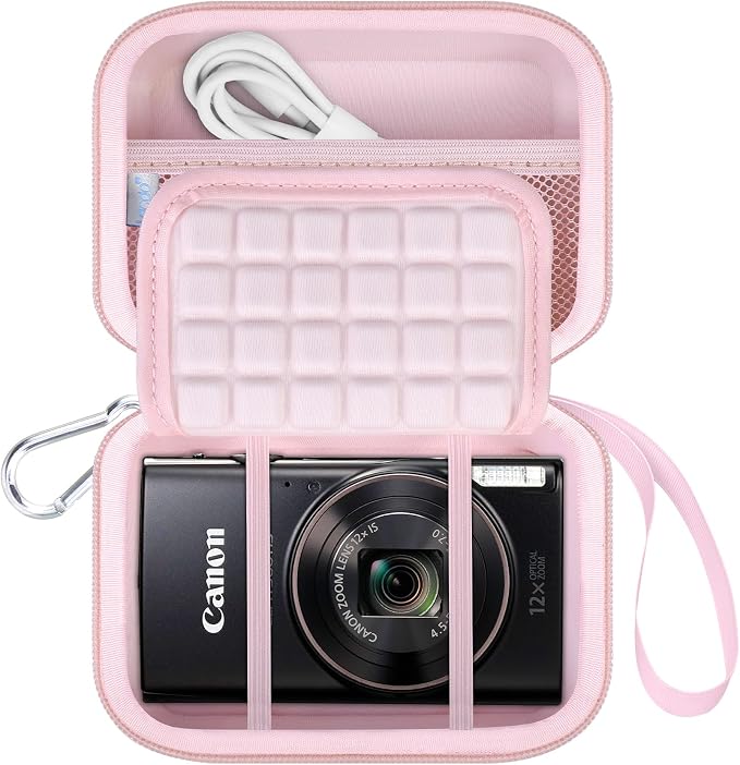 Lacdo Camera Carrying Case for Canon PowerShot ELPH 360/200/185/180/190/350