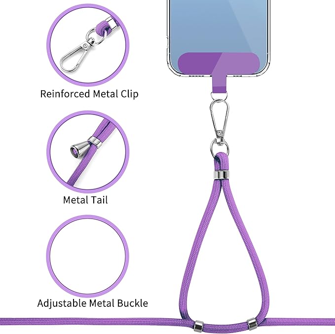 CACOE Phone Lanyard 2 Pcs-1 Pcs Adjustable Neck Strap, Universal Crossbody