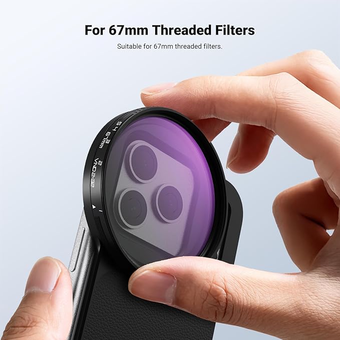 NEEWER 6.9" Magnetic Phone Lens Filter Mount Adapter Backplate Accessories