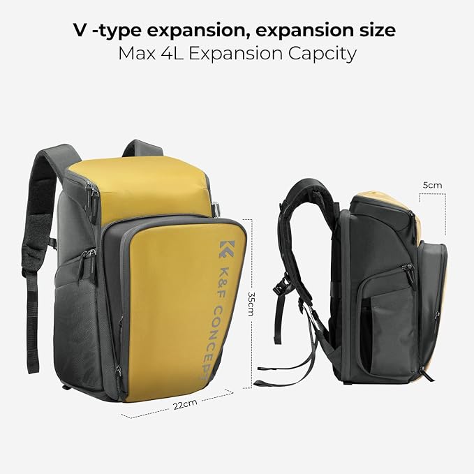 K&F CONCEPT Professional Camera bag Backpack 25L Large Capacity Camera Case