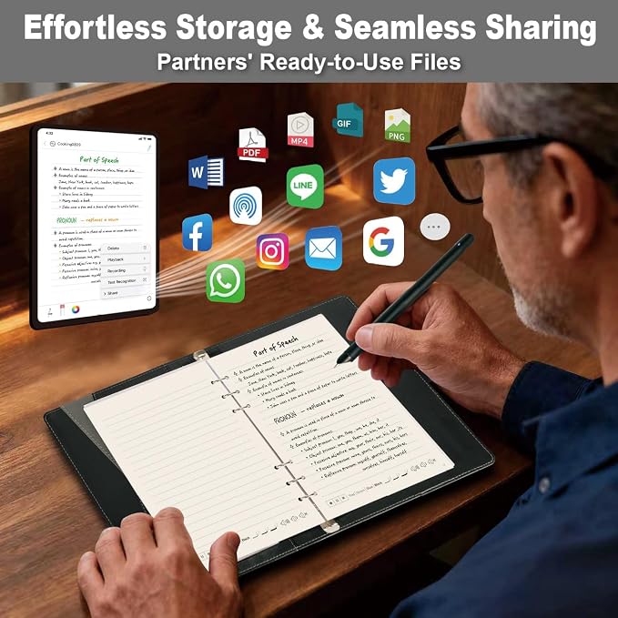 Smart Pen for Note Taking Set Real-Time Paper-to-Digital, Smart Digital Notebook