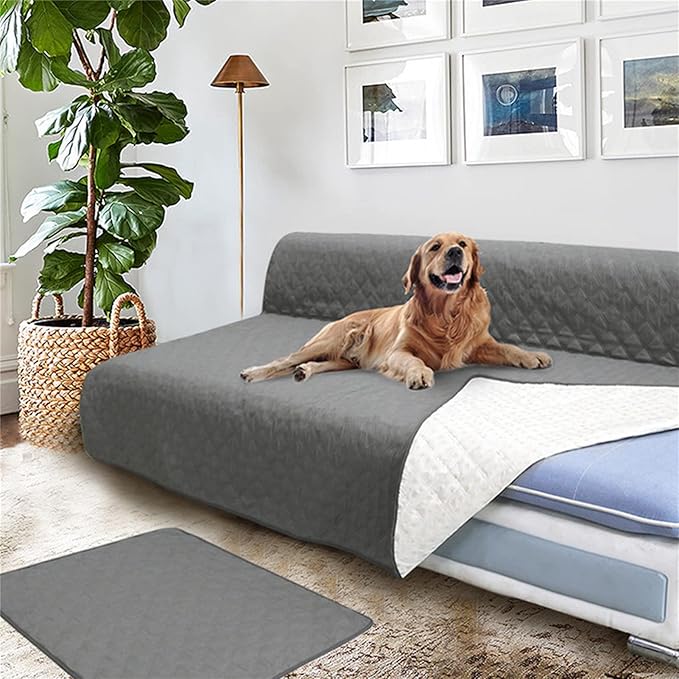 Waterproof Dog Bed Cover Pet Blanket Sofa Couch Furniture Protector for Kids Children Dog Cat,Pet Furniture Cover - Waterproof, Warm, Soft, Machine Washable Dog Sofa Cushion(XS:52*82in（132*208cm）)