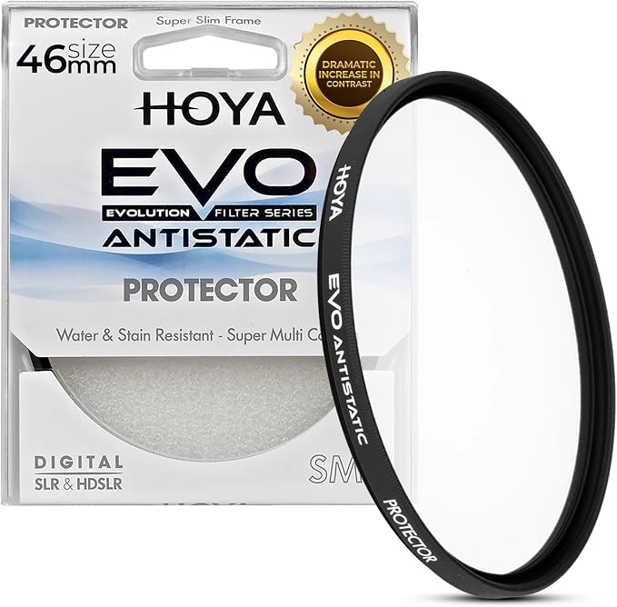 Hoya EVO Antistatic 46 mm Lens Protector — Premium Optical Glass w/ 16-Layer