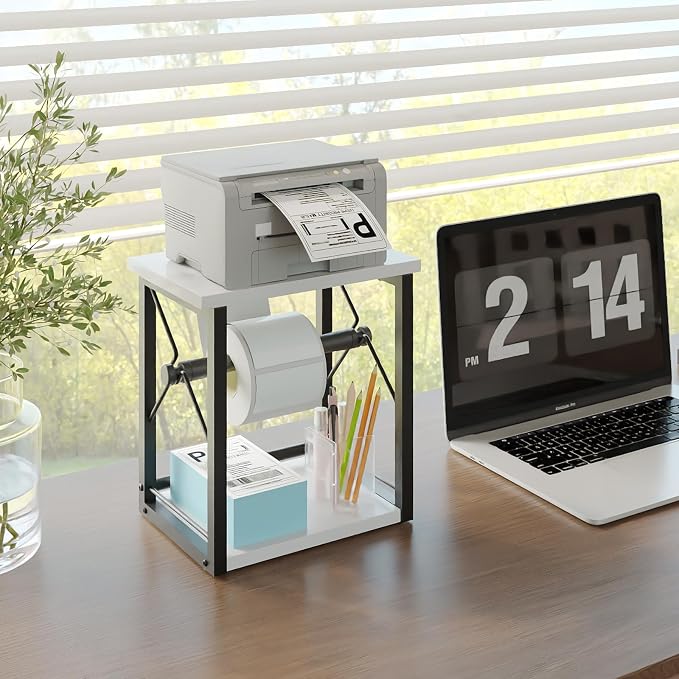 Label Holder for Rolls and Fan-Fold Labels, Shipping Thermal Label Holder
