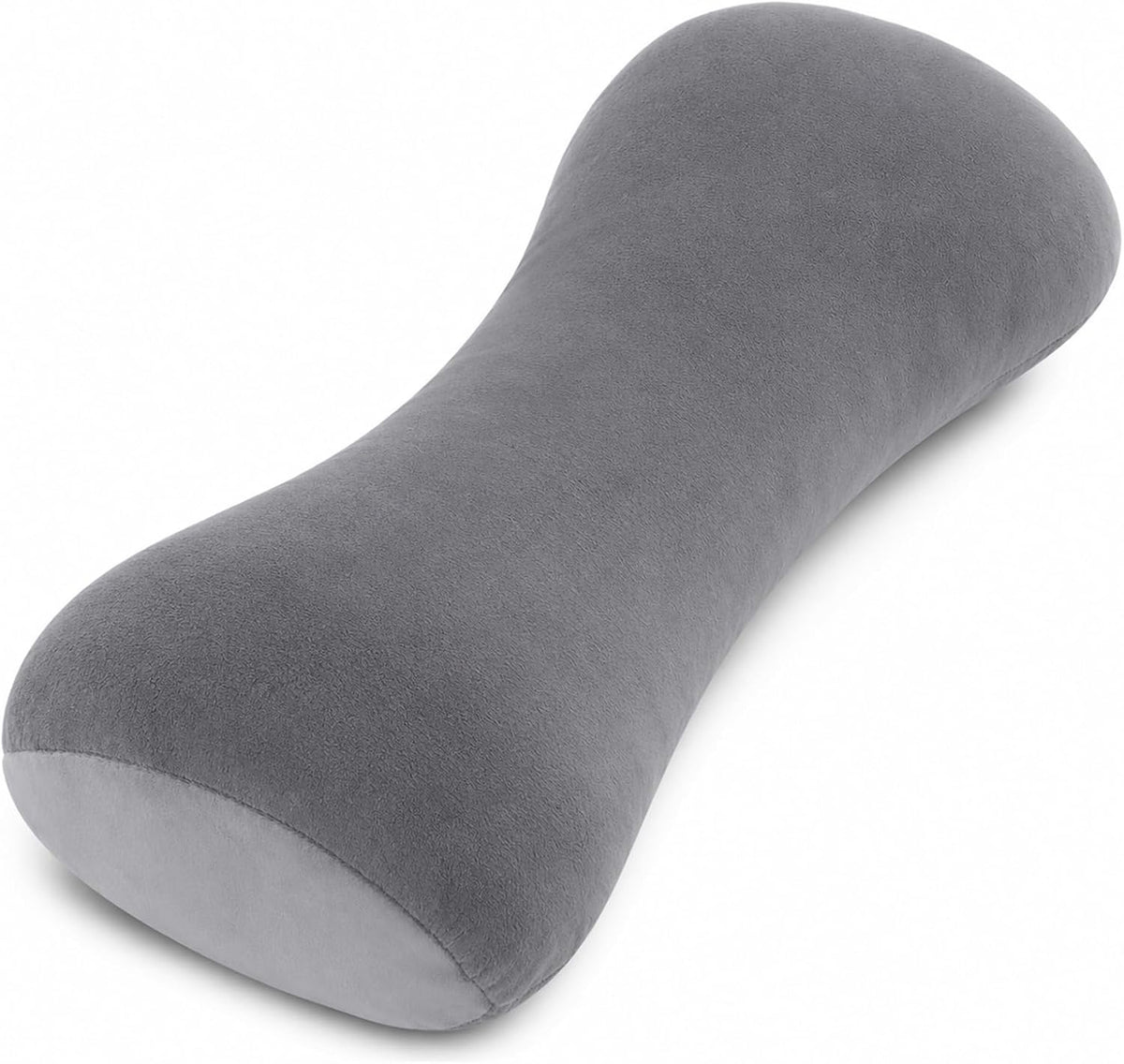 Lumbar Support Pillow for Bed, 19.7x7.9x3.9 in Ergonomic Sleep Cushion | Wraparound lower back support for side sleepers. Use in bed, office chair, or car seat. Multi-positional design for comfort