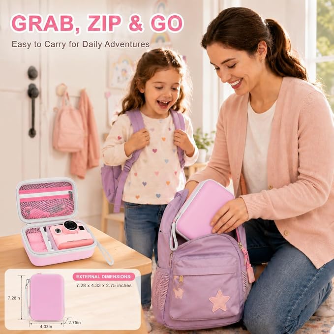 Kids Instant Print Camera Case Compatible