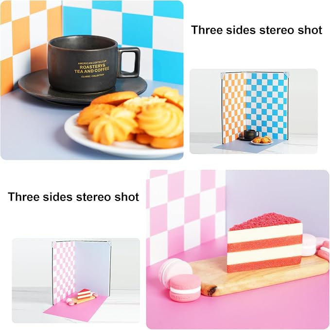 Meking 9Pcs 18Patterns Product Photography Backdrops Kit Photo Backdrop Boards