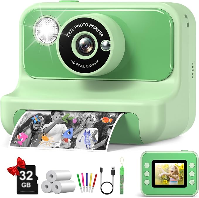 Kids Camera Instant Print, Christmas Birthday Gifts