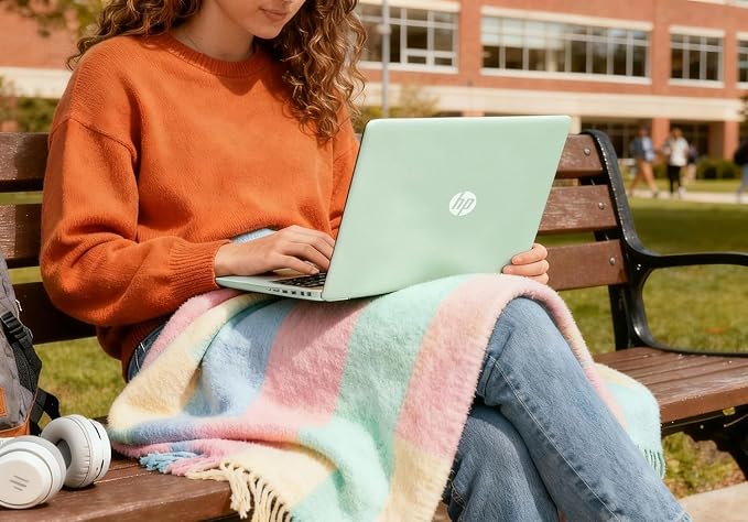 HP 14 inch Essential Laptop Computer, 2026 Edition, 4GB DDR5 RAM, 128GB SSD, Intel N150 CPU, Long Battery Life, 1TB Cloud Storage, Windows 11 with Microsoft 365