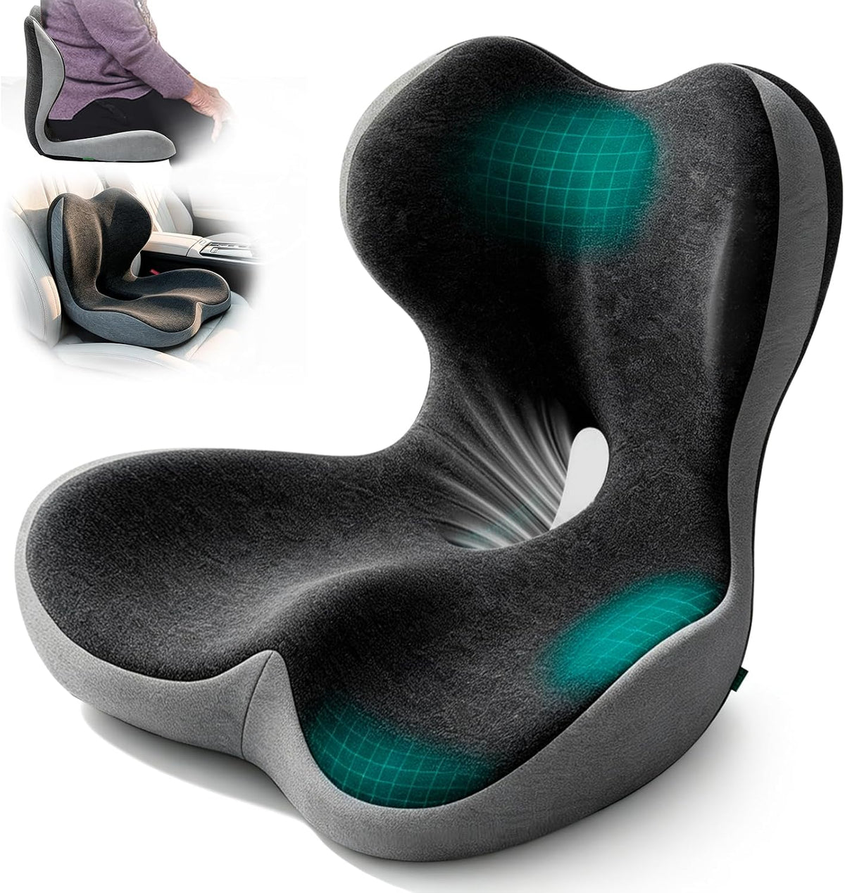 Car Seat Cushion For Long Driving，Office Chair Cushions For Back And Butt