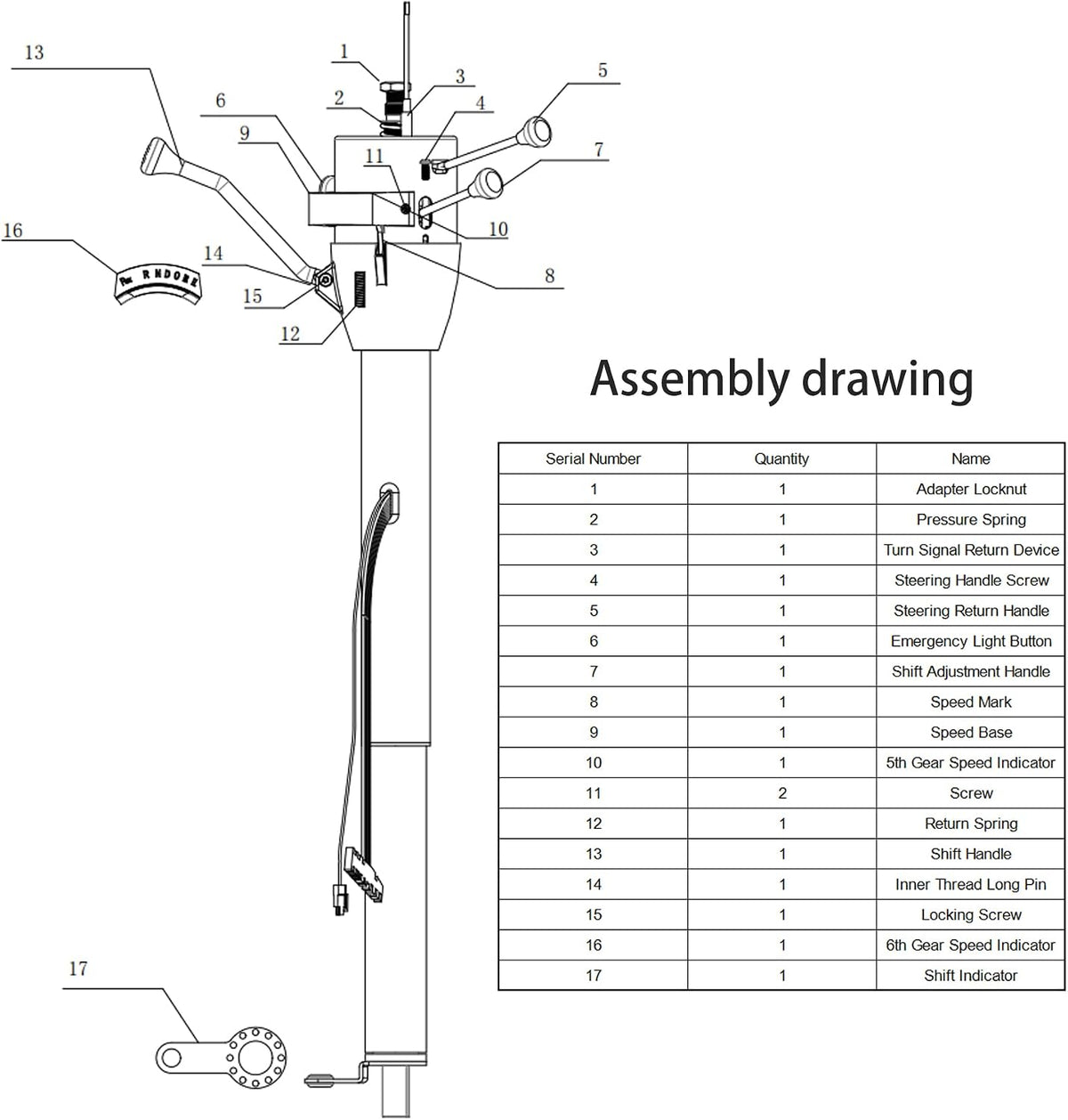 X-AVION GM Polished Stainless Steel 28'' Collapsible Tilt at Automatic Style 5 Position Steering Column, Universal for GM Cars