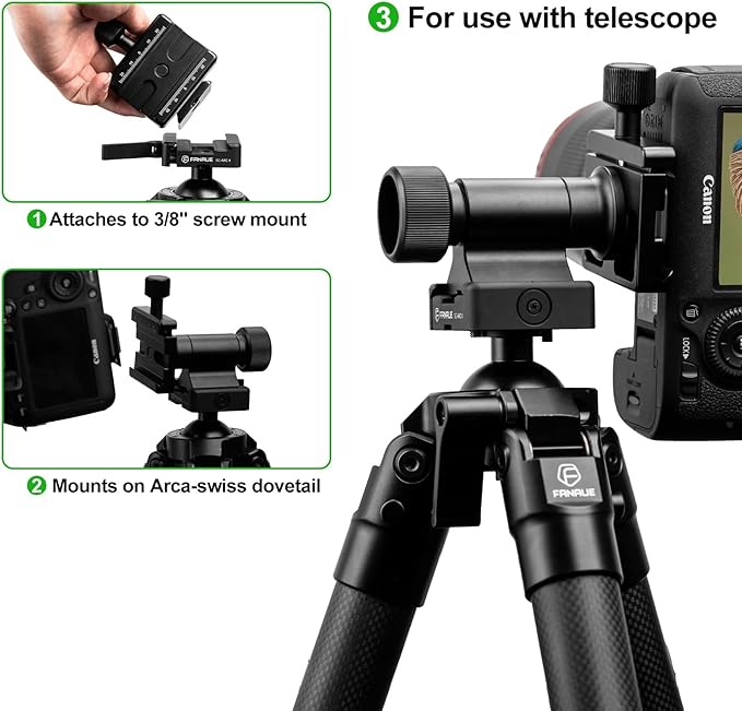 Monopod Gimbal Head with Arca-Swiss Dovetail Quick Release Plate | Rapid