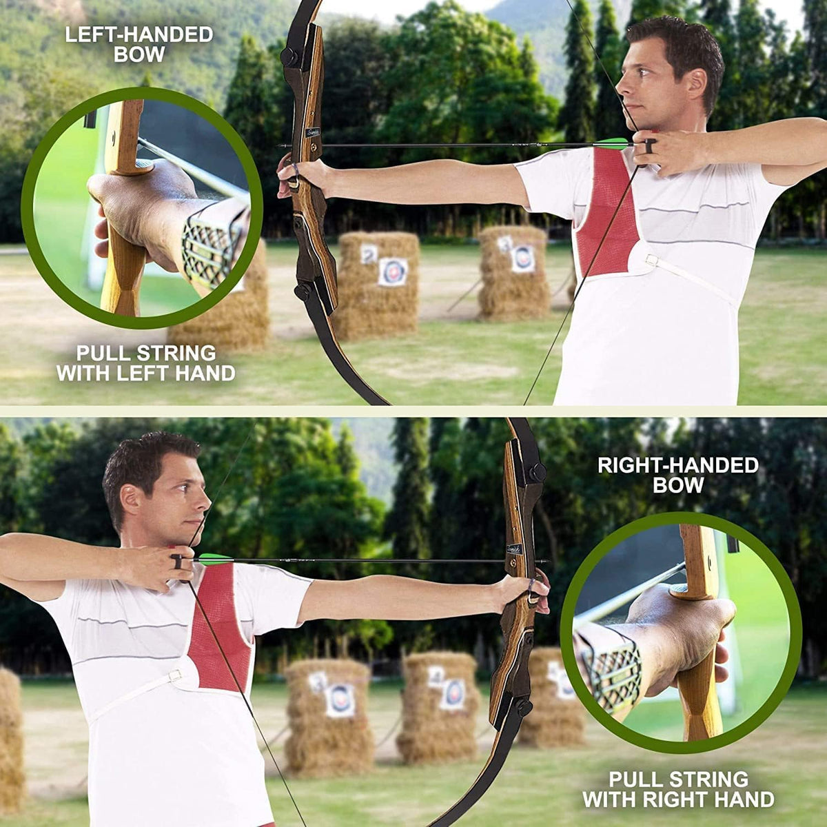 Samick Sage Takedown Recurve Bow - 62-Inch Archery Bow for Teens & Adults | Ideal for Hunting & Target Practice