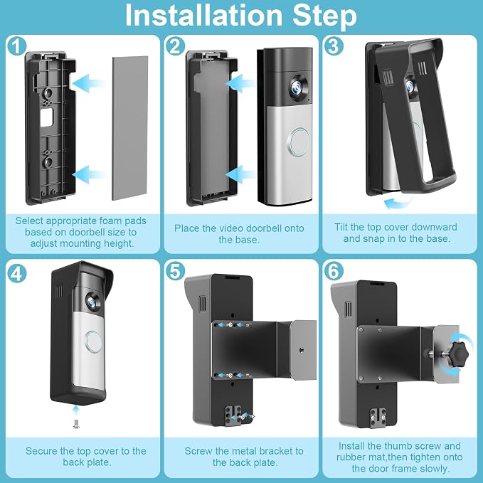 2026 Upgrade Anti-Theft Video Doorbell Mount