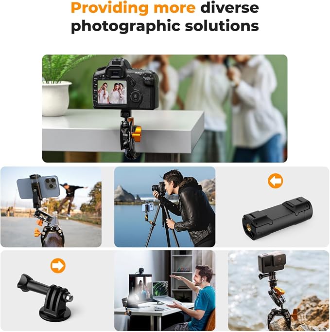 K&F CONCEPT Camera Mount Clamp, Super Crab Clamp