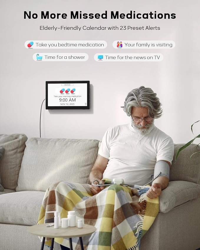 Mesqool 10.1" Dementia Clock for Seniors