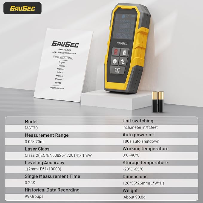 Laser Distance Meter, Digital Laser Measuring Tool