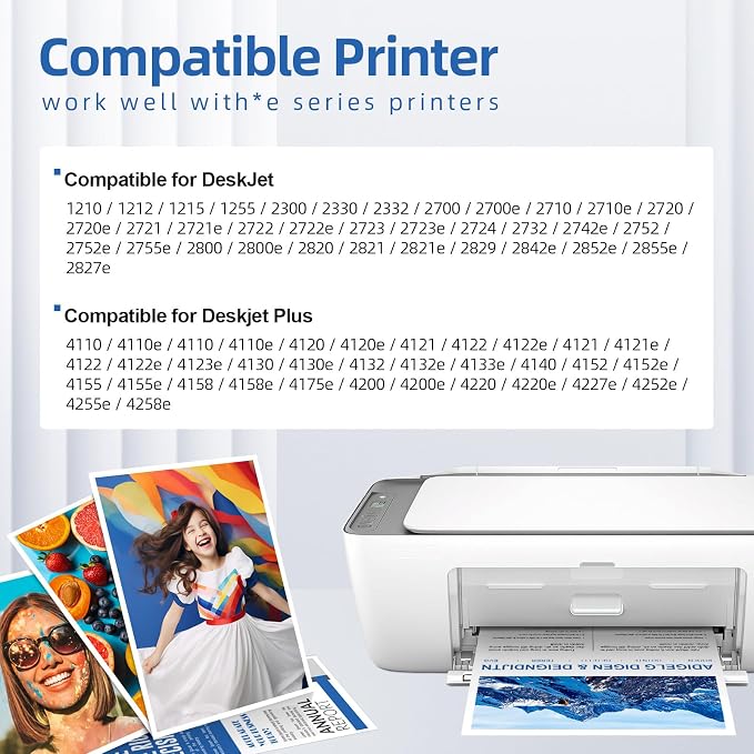 67XL Ink Cartridges Black/Color Combo Pack Compatible
