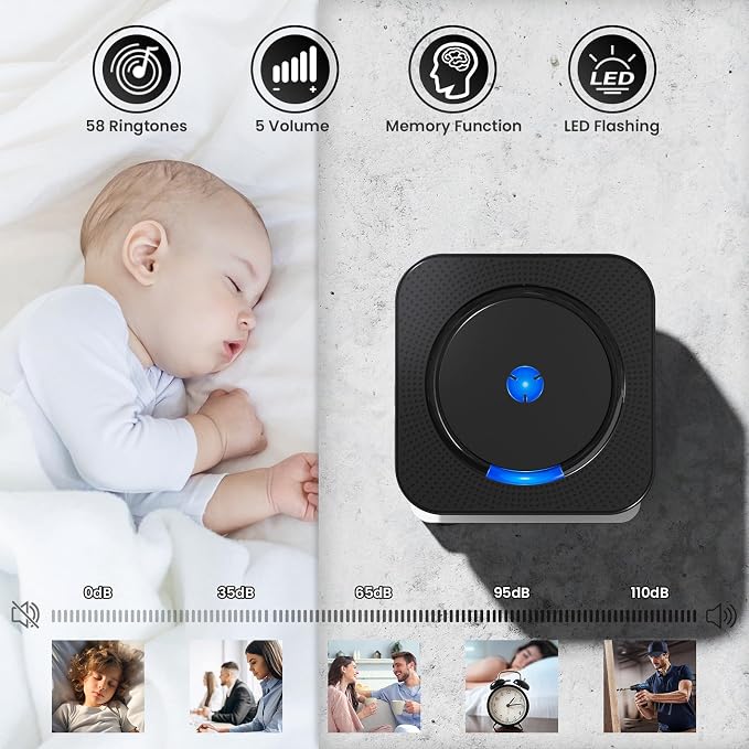 Wireless Doorbell Chime Video Doorbell Extender