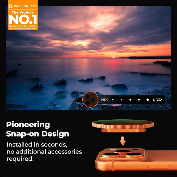 K&F CONCEPT FA301 Snap-On ND2-32 Filter