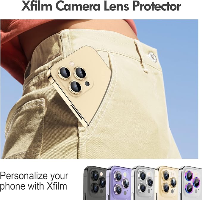 for iPhone 14 Pro/14 Pro Max Camera Lens Protector Bling, 9H Hardness
