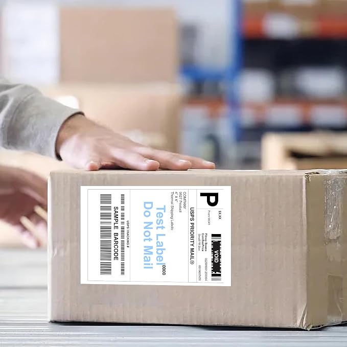 9527 Product 4x6 Blank Direct Thermal Shipping Labels