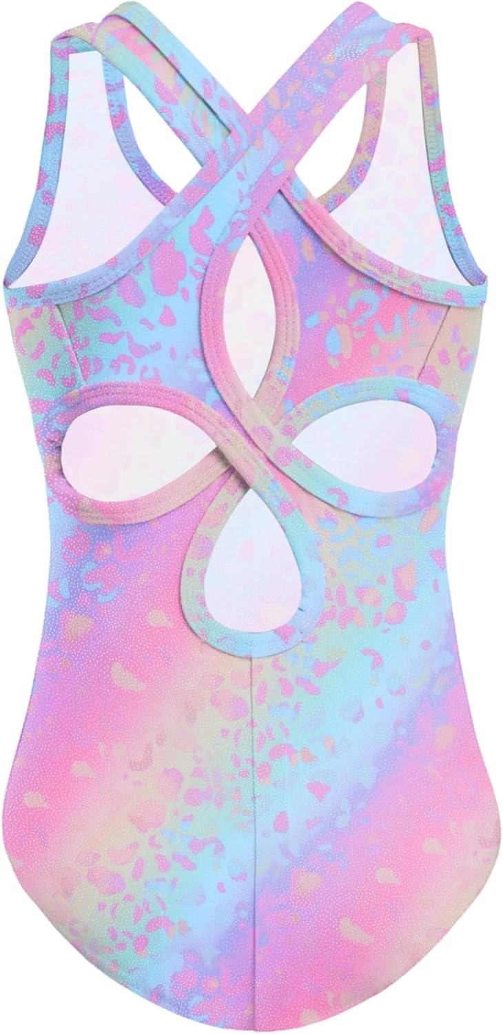 Zaclotre Ballet Leotard for Girls - Hollow Back Sleeveless Dance Outfit | Gymnastics Tank Bodysuit