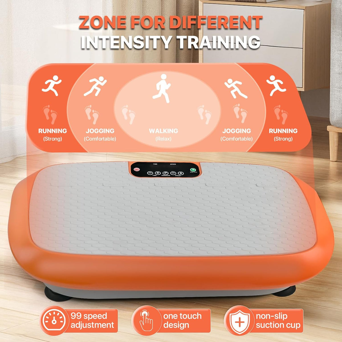 Skiennix Vibration Plate Exercise Machine - Full Body Shaker with 99 Adjustable Speeds for Weight Loss & Fitness