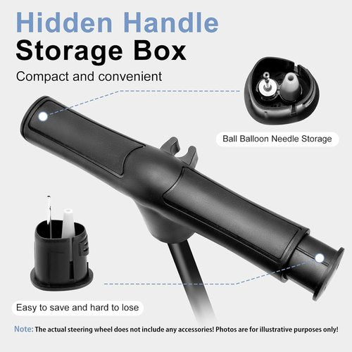 Hycline Bike Pump - 160 PSI High-Pressure Bicycle Floor Pump with Gauge & Dual Valves for All Tires