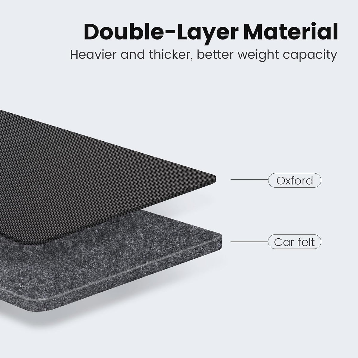 Viaviat Car Seat Protector Large Kick Mat 2 Pack Durable Water Resistant Auto Seat Back Covers with 2 Mesh Pockets Protection Against Dust Mud Scratches (Black, 2-Pack)