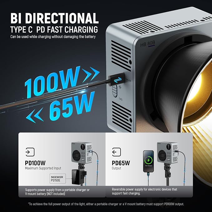 NEEWER 80W LED Video Light