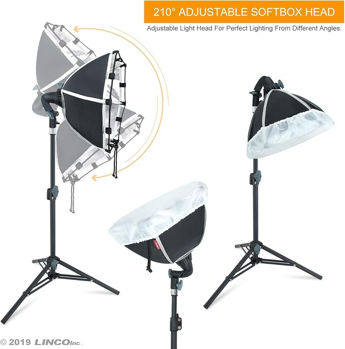 LINCO Lincostore Photography Photo Table Top Studio Lighting Kit- 30 Seconds to