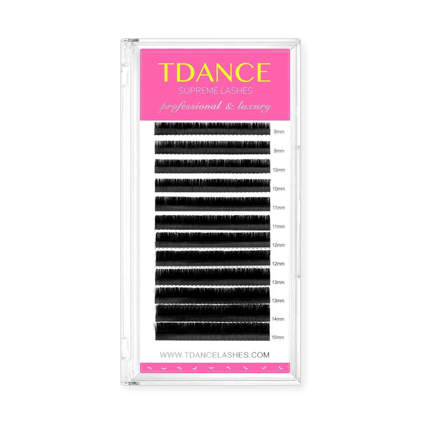 Tdance Lash Extension Premium J Curl 0.15Mm Thickness Semi Permanent Classic Lash Extensions Professional Salon Use Mixed 8-15Mm