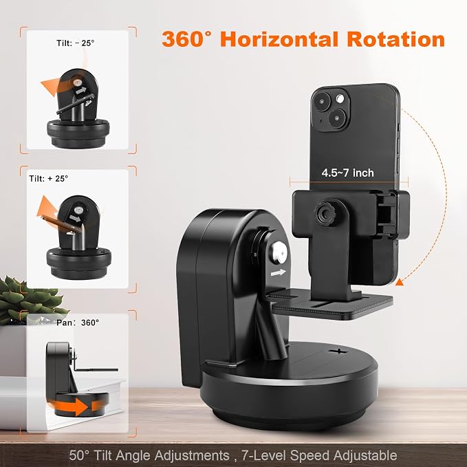 Soonpho M2 Motorized Rotating Panoramic Tripod Head, Remote Control Pan Tilt