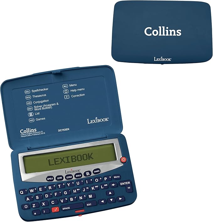 Lexibook DC753EN Electronic Pocket Spellchecker, Conjugation, Anagram Solver