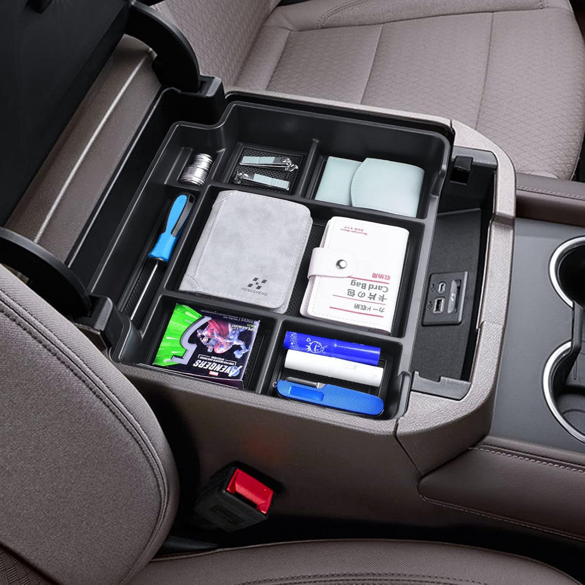Full Size Center Console Organizer Tray for 2021-2026 Chevy Tahoe/Suburban