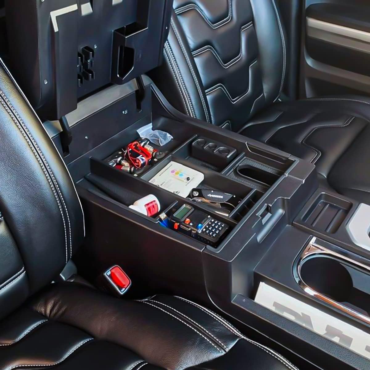 Center Console Organizer Tray for Toyota Tundra 2014-2021 Accessories, Red