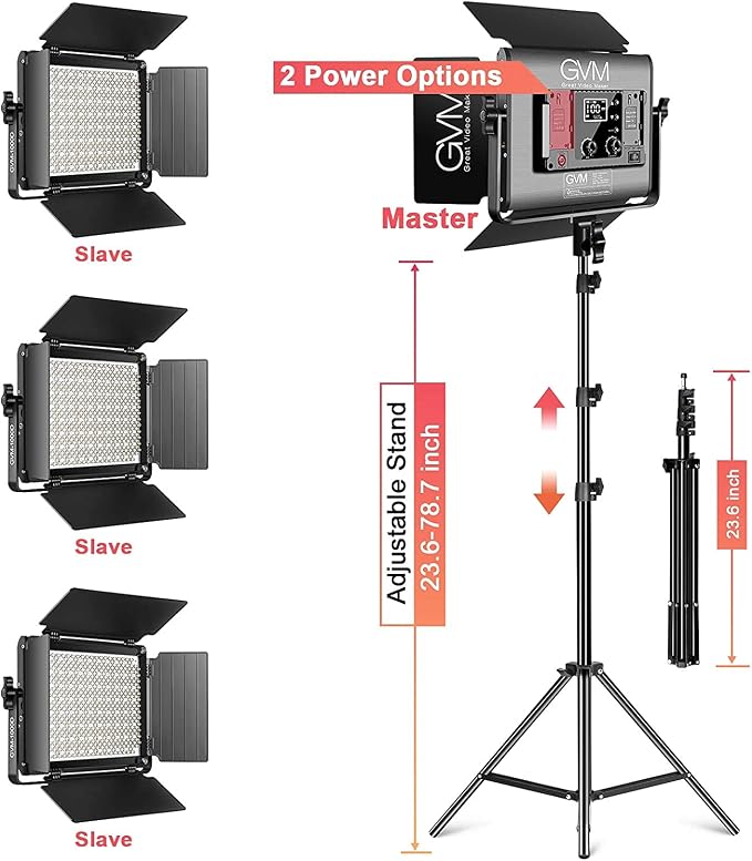 GVM RGB LED Video Light, Photography Lighting