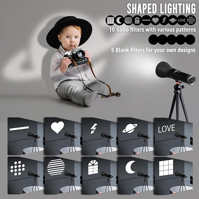 NiceVeedi 4-Color Handheld Photography Lighting Kit