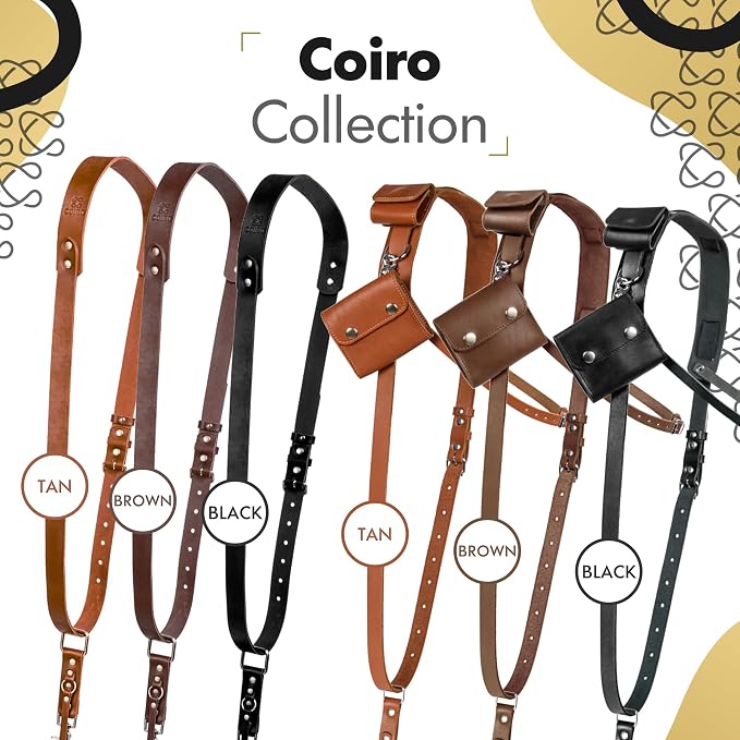 C Coiro Leather Camera Strap Crossbody