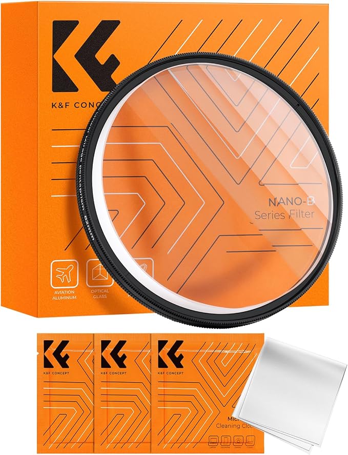 K&F CONCEPT 77mm Linear Glass Prism, Foreground Blur, Repeated Color Images
