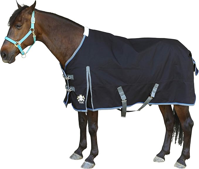 T TEKE Ultimate Turnout Blanket for Horses, 1050D Ballistic Nylon Outer, 300g Heavy Weight Filling